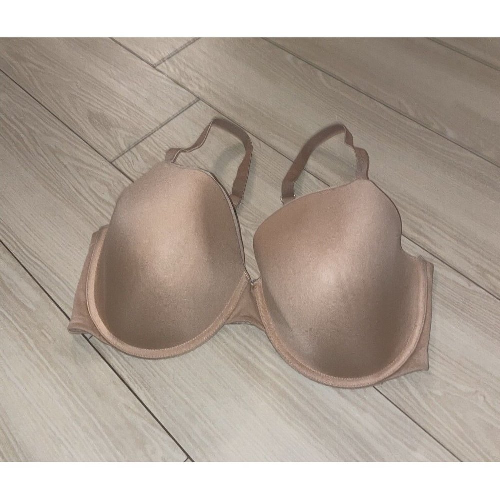 Calvin Klein QP1500O Lightly Lined Underwire Convertible Demi Bra 36DD Beige
